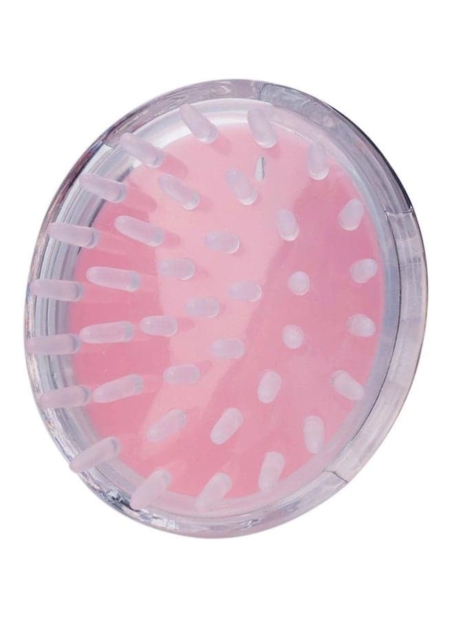 Scalp Massage Brush Silver/Pink Hair Combs (٣)
