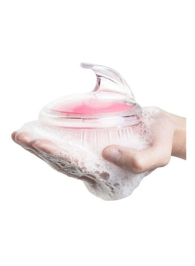 Scalp Massage Brush Silver/Pink Hair Combs (٥)