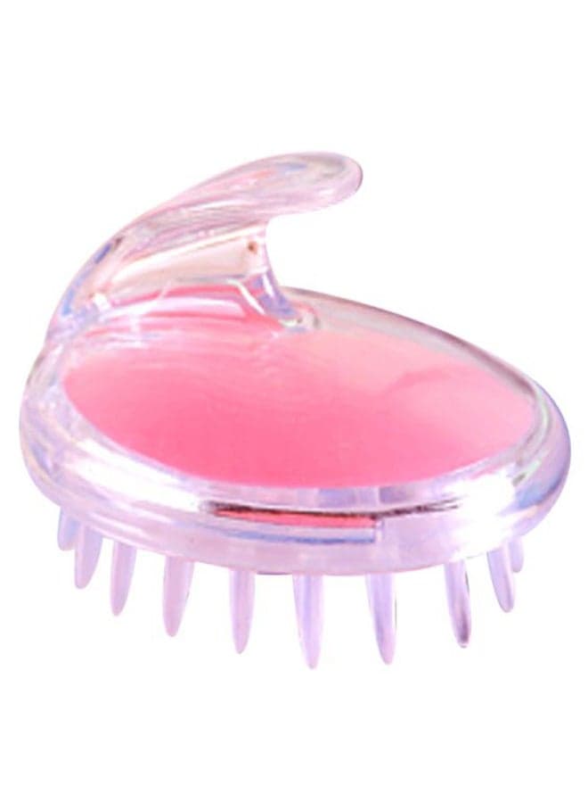 Body Washing Hair Massager Brush Pink/Clear Hair Combs