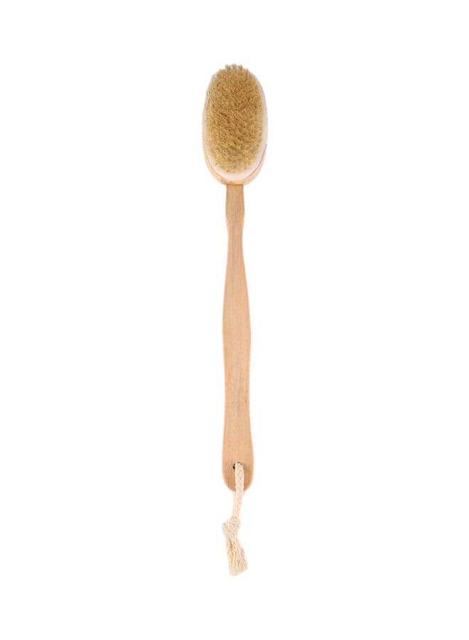 Back Spa Brush Massager Brown 40cm Body Brushes