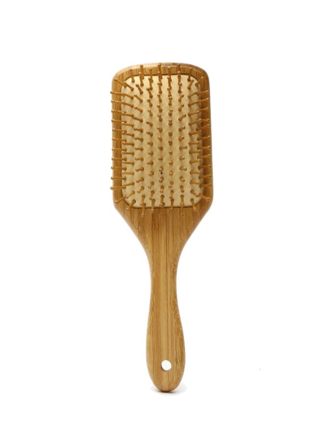 Large Square Shaped Hair Brush Brown 20cm (3)
