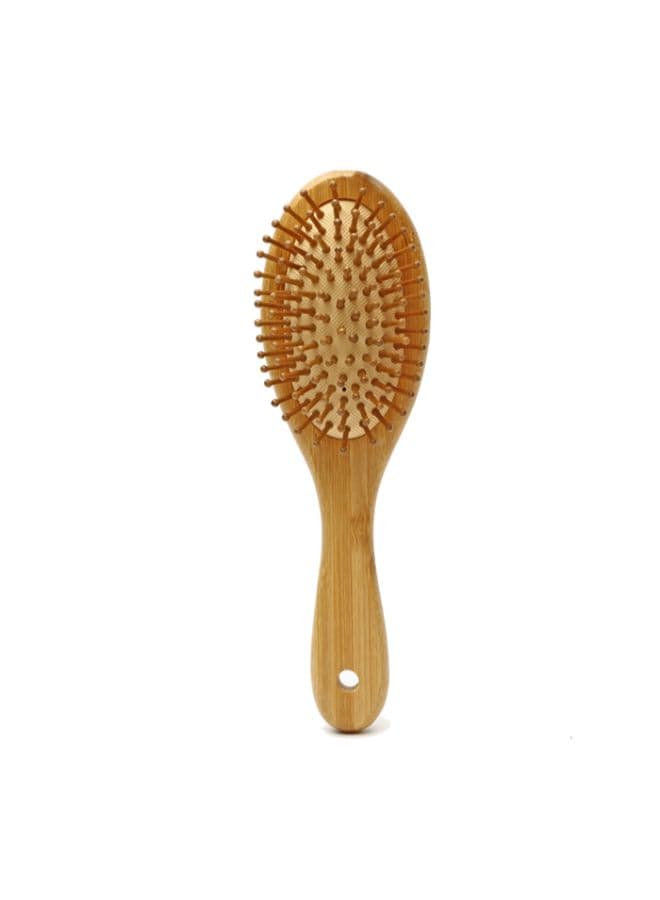 Small Oval Shaped Hair Brush Brown 20cm (٣)