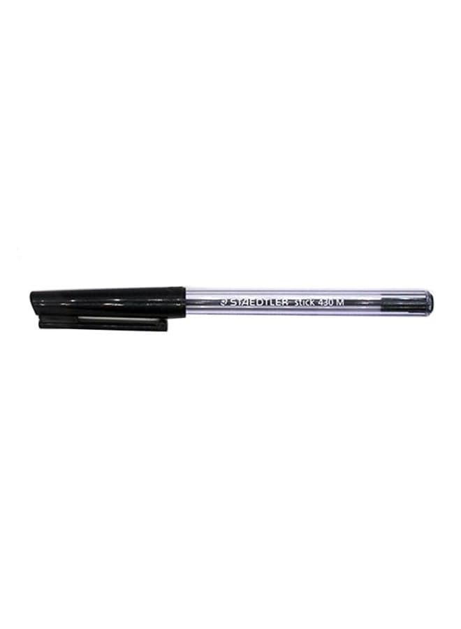 Plastic Ballpoint Pen Clear/Black