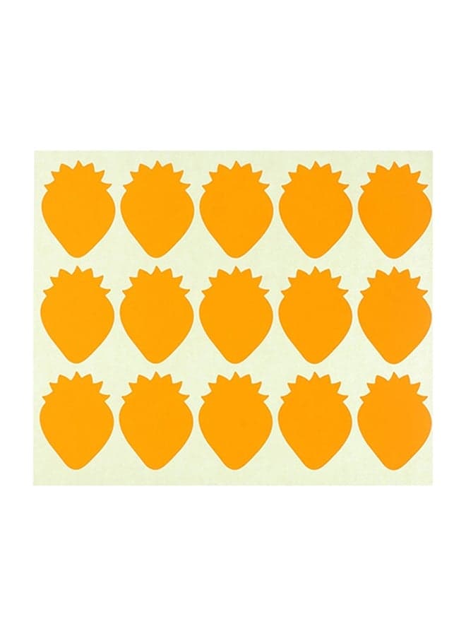 3-Sheet Strawberry Shaped Labels Orange Labels & Stickers