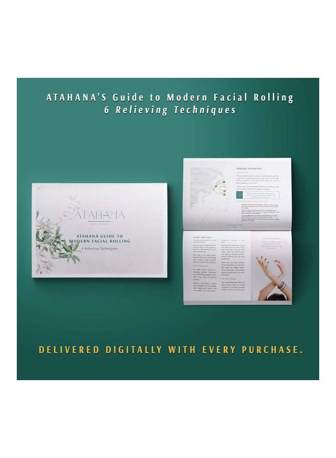 Jade Facial Roller Green/Silver Face Massagers & Rollers (٤)