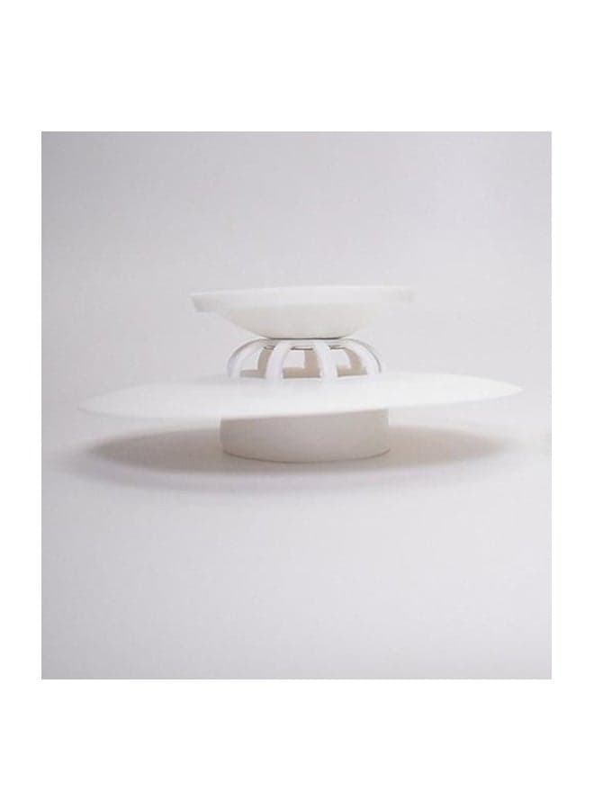 Revolutionary Shower Stall Drain Stopper White (3)