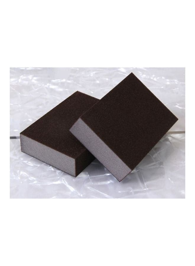 3-Piece Descaling Sponge Black 10x7x2.5cm Kitchen Accessories (٣)