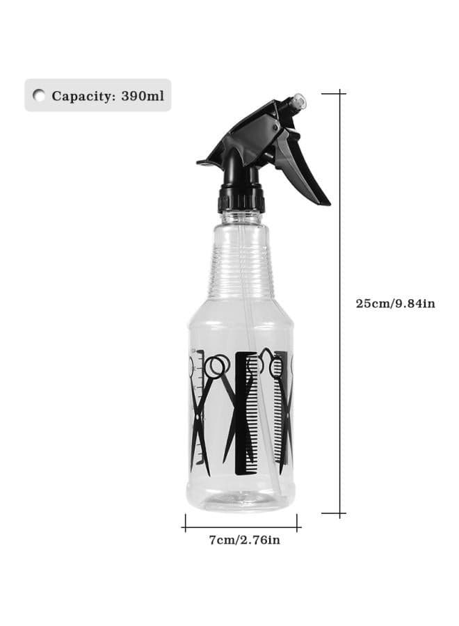 Hairdressing Spray Bottle Clear/Black 390ml (3)