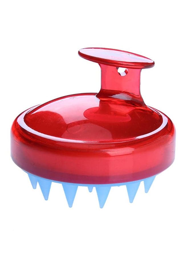 Silicone Head Shampoo Scalp Massage Brush Red/Blue 8X8X7centimeter Hair Brushes