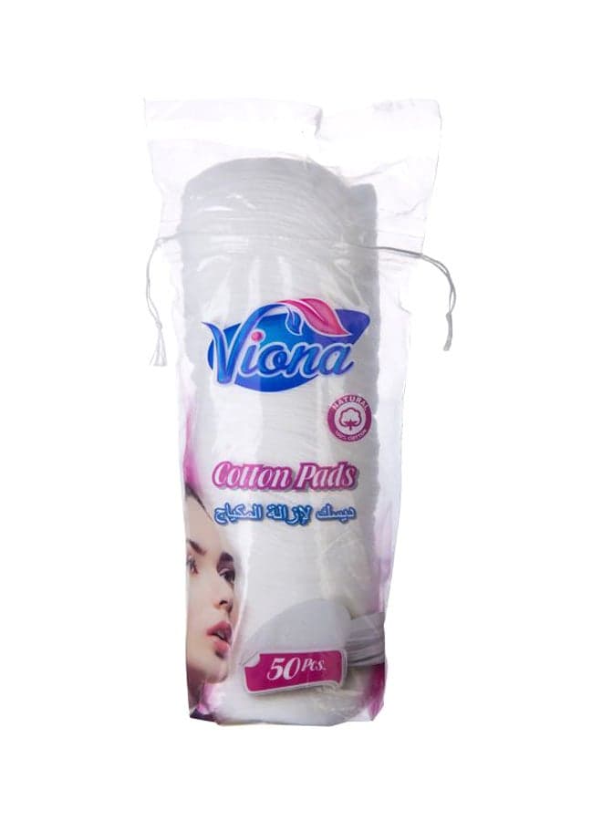50-Piece Cotton Pad White Cotton Balls & Swabs