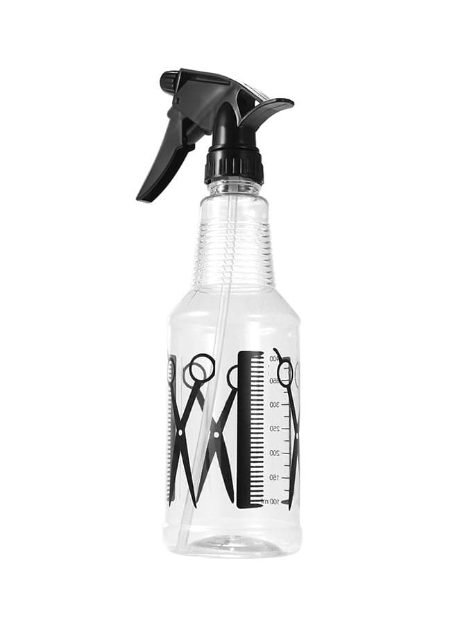 Hairdressing Water Spray Bottle Clear/Black 26x7x9.50centimeter Styling Accessories