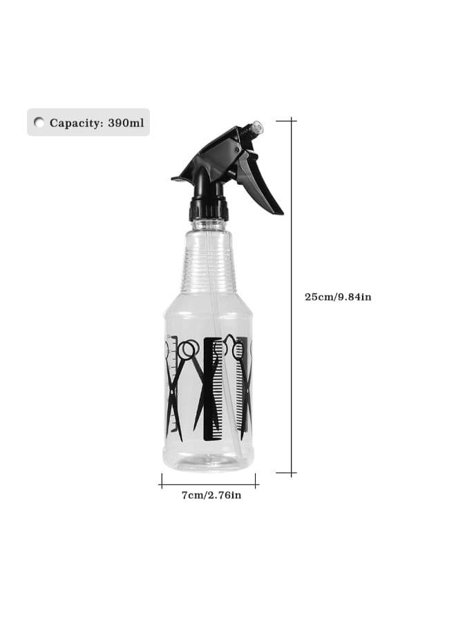 Hairdressing Water Spray Bottle Clear/Black 26x7x9.50centimeter Styling Accessories (٦)