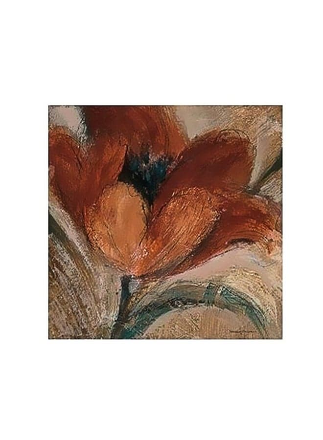Decorative Wall Poster Orange/Beige/Green 15x15cm Posters & Prints