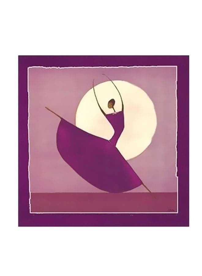 Decorative Wall Poster Purple/White 15x15cm Posters & Prints