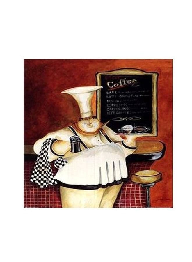 Decorative Wall Poster Red/White/Black 15x15cm Posters & Prints