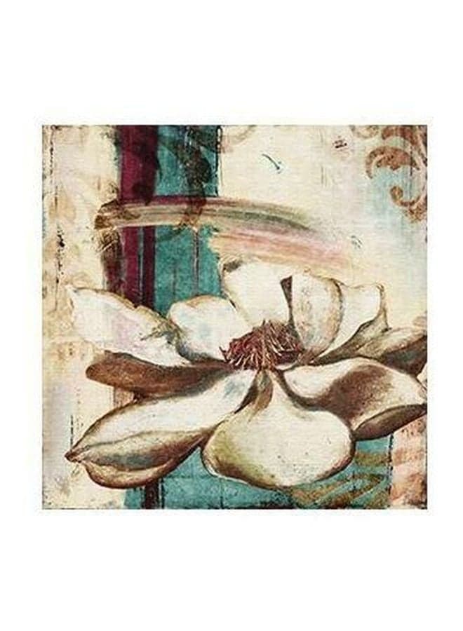 Decorative Wall Art White/Brown/Blue 15x15cm Paintings