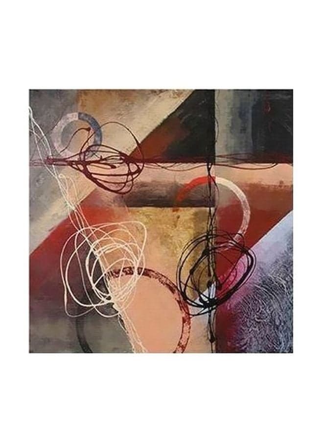 Decorative Wall Poster Beige/Red 15×15cm Posters & Prints