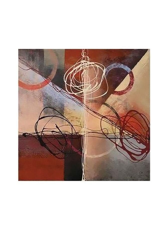 Decorative Wall Poster Beige/Red 15×15cm Posters & Prints