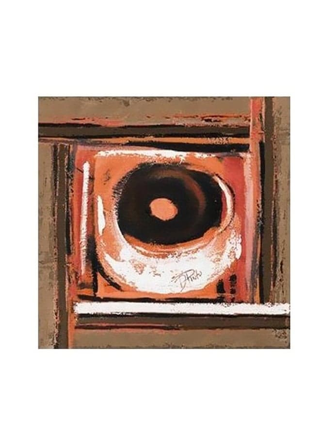 Decorative Wall Poster Brown/Orange/Black 15x15cm Posters & Prints