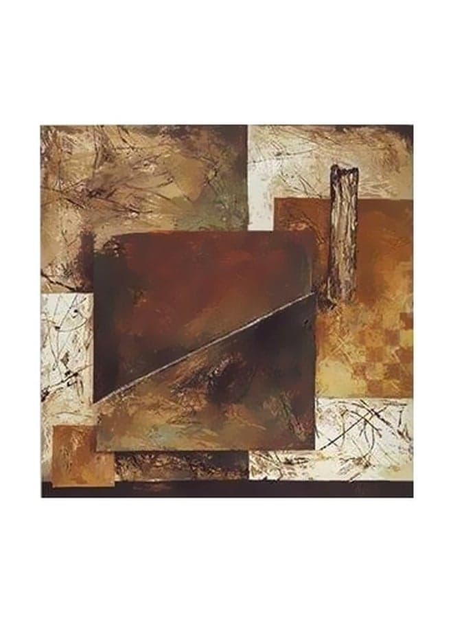 Decorative Wall Poster Brown/White 15x15cm Posters & Prints