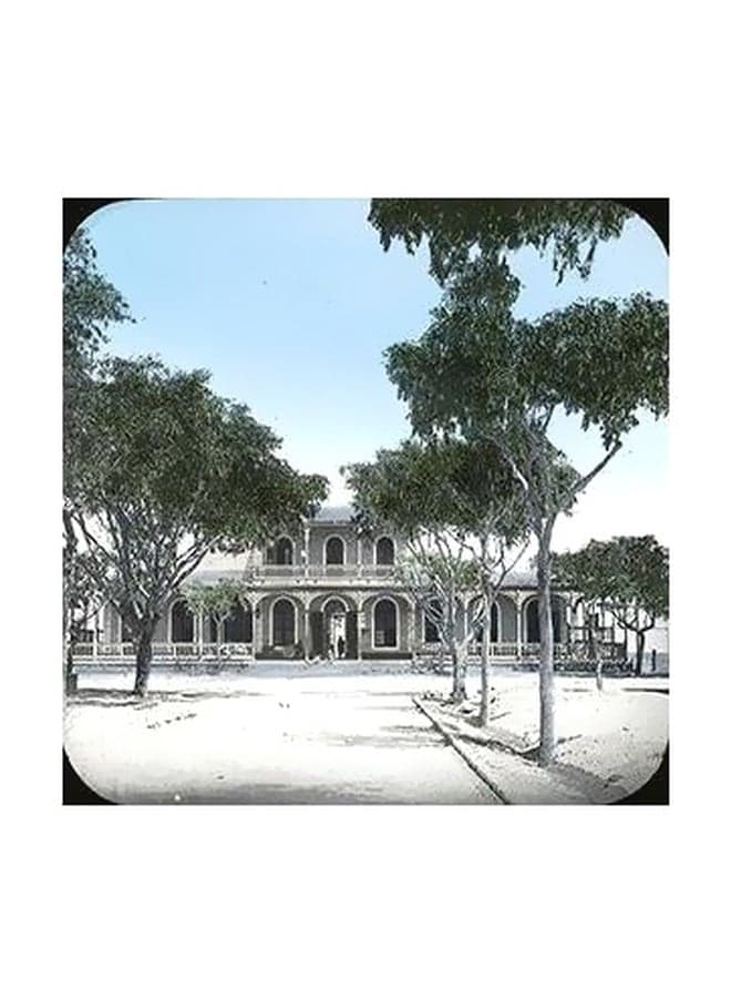Decorative Wall Poster White/Green/Blue 15x15cm Posters & Prints