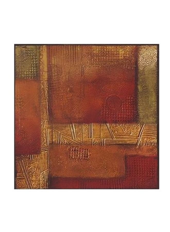 Decorative Wall Poster Red/Brown 15x15cm Posters & Prints