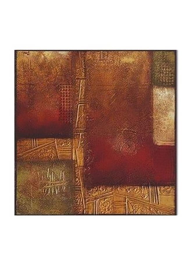Decorative Wall Poster Red/Brown/Yellow 15x15cm Posters & Prints