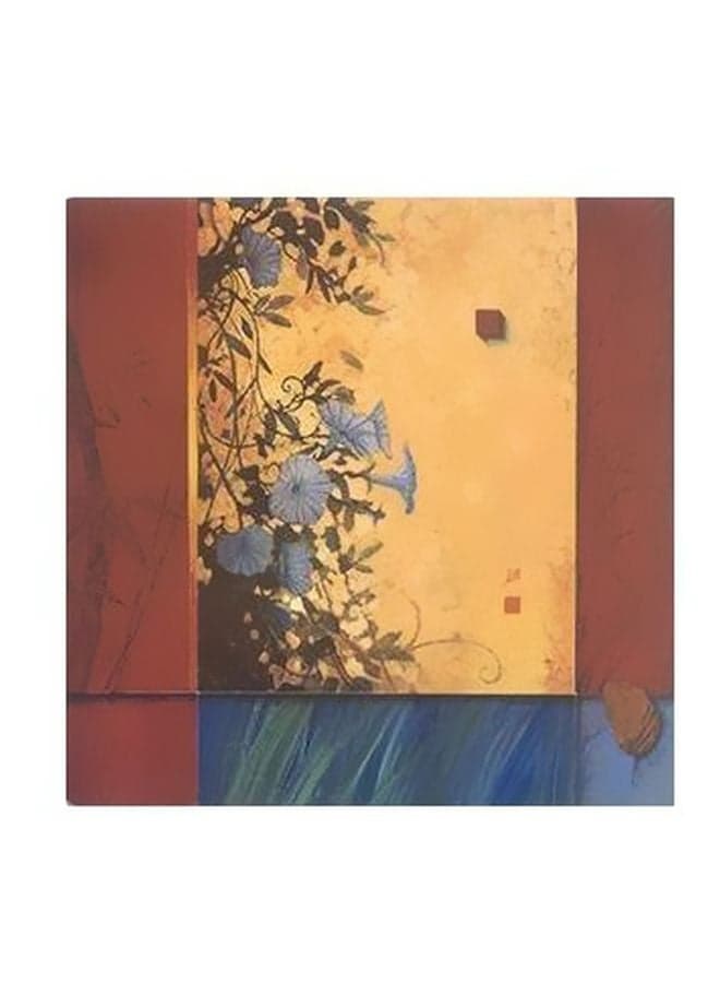 Decorative Wall Poster Blue/Yellow/Red 15x15cm Posters & Prints