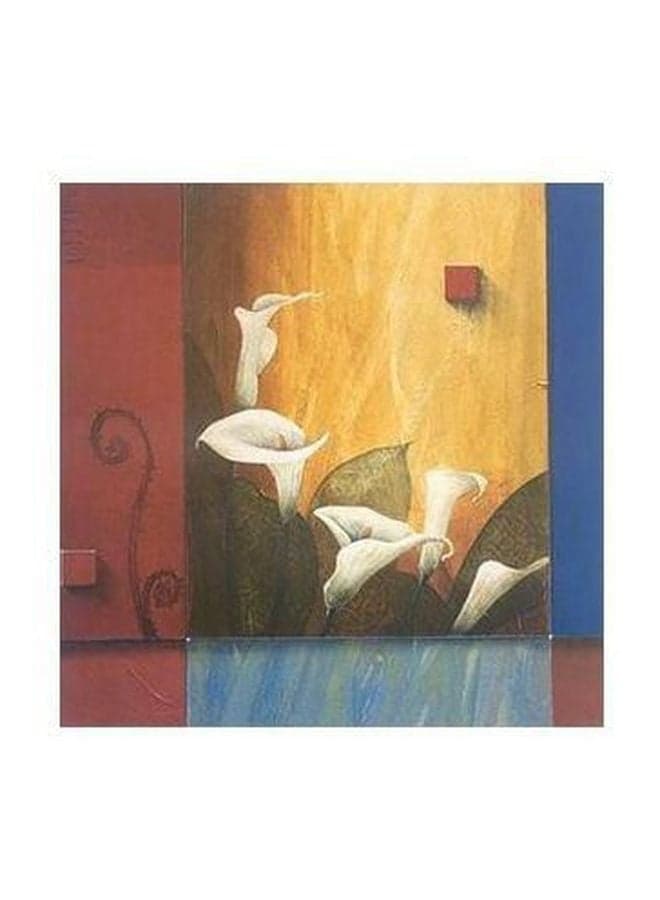 Decorative Wall Poster Yellow/Blue/Red 15x15cm Posters & Prints