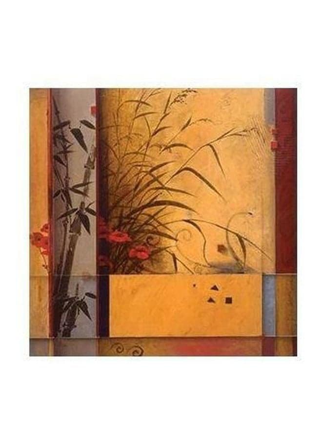 Decorative Wall Poster Yellow/Red/Grey 15x15cm Posters & Prints
