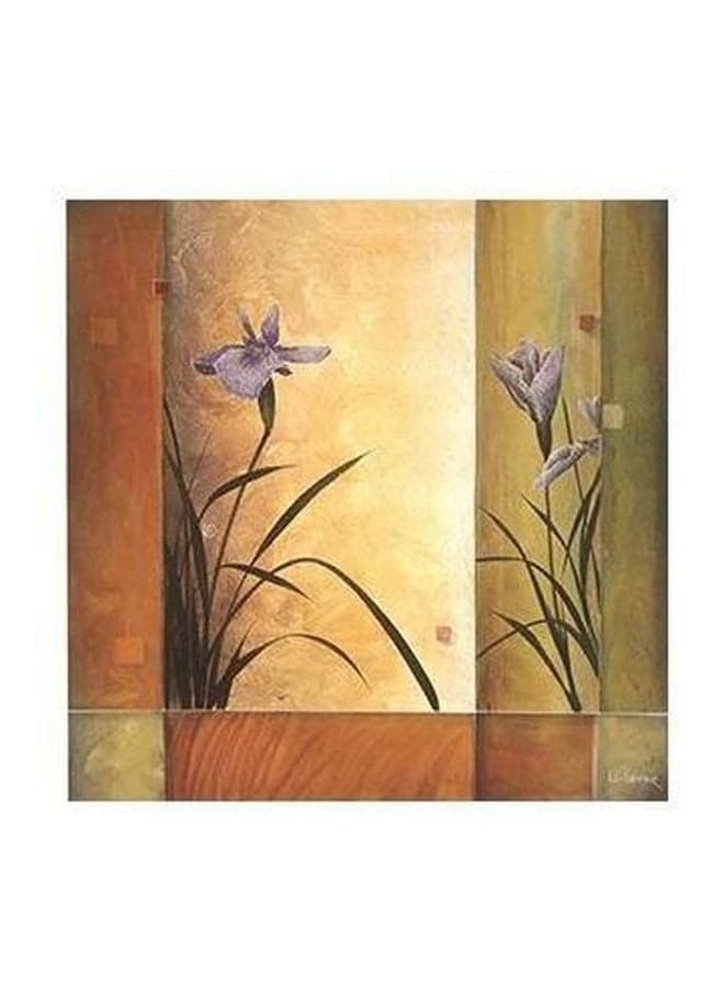 Decorative Wall Poster Yellow/Brown/Green 15x15cm Posters & Prints