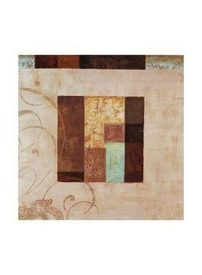 Decorative Wall Poster Beige/Brown/Blue 15x15cm Posters & Prints