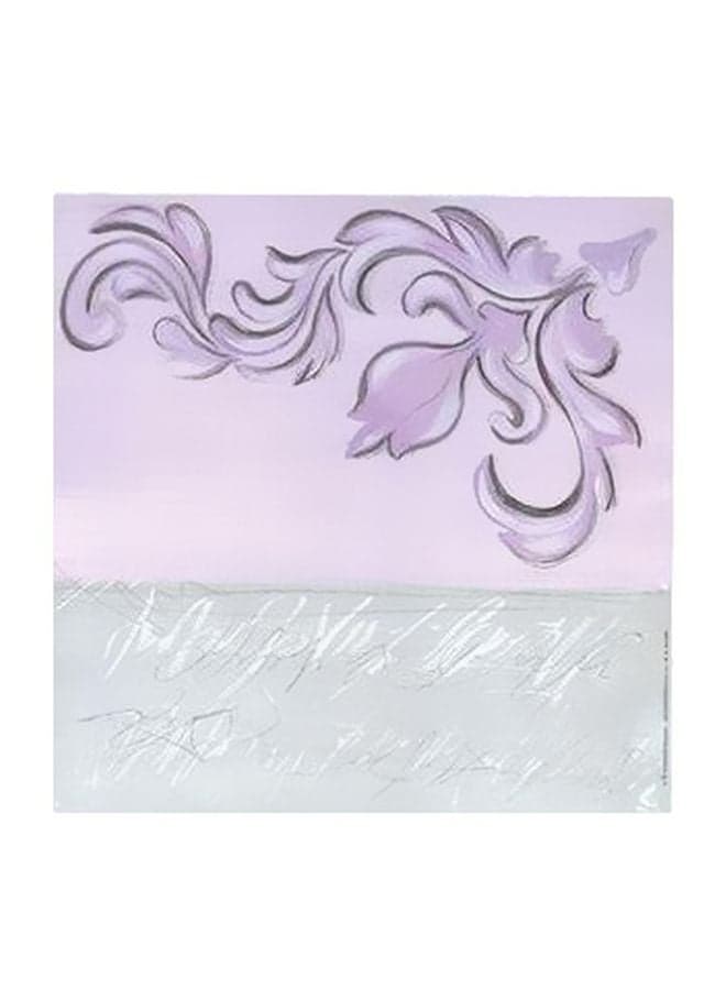 Decorative Wall Art Purple/Grey 15x15cm Posters & Prints