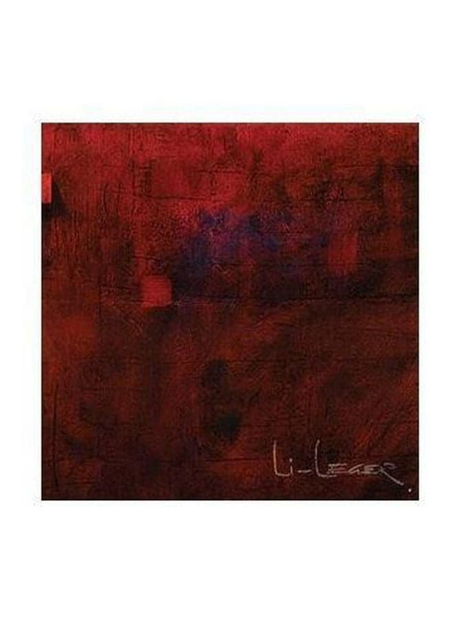 Decorative Wall Painting Red/Black 15x15cm