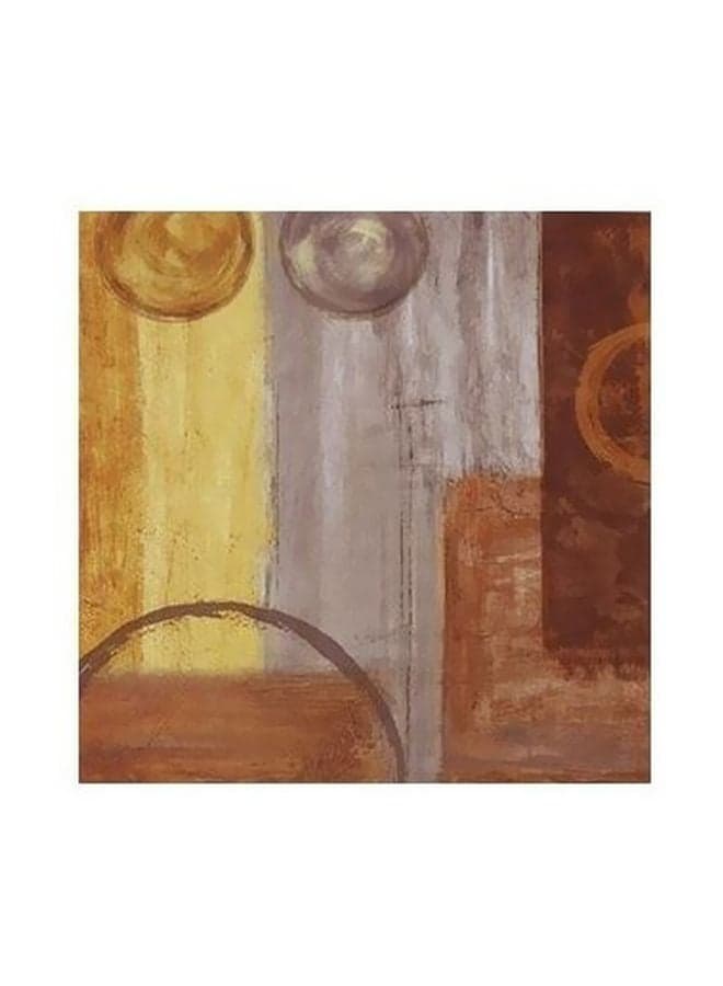 Decorative Wall Painting Beige/Grey/Brown 15x15cm