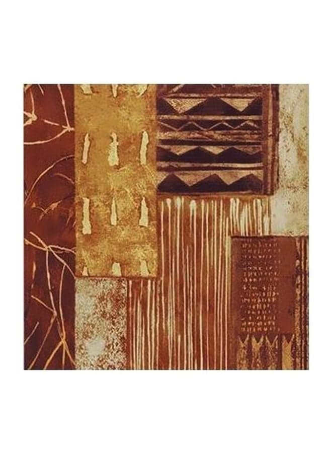 Decorative Wall Poster Brown/Gold/Beige 15×15cm Posters & Prints