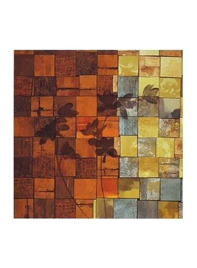 Decorative Wall Poster Brown/Yellow/Grey 15×15cm Posters & Prints