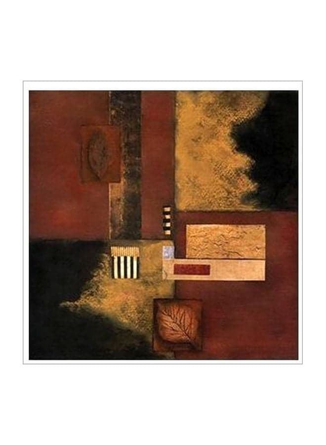 Decorative Wall Poster Brown/Black/Gold 15×15cm Posters & Prints