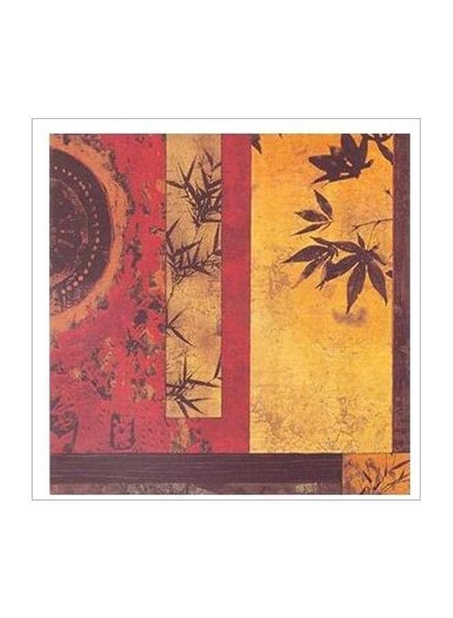 Decorative Wall Poster Yellow/Red/Brown 15×15cm Posters & Prints