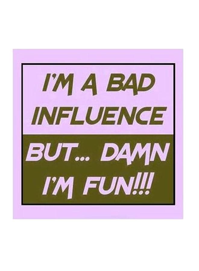 Decorative Wall Poster Purple/Green 15x15cm Posters & Prints