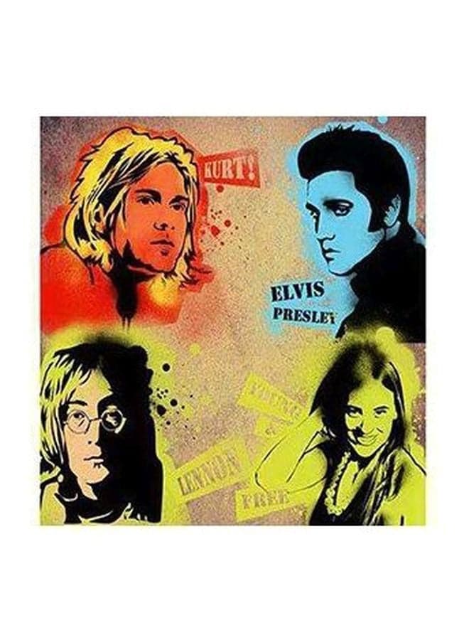 Decorative Wall Poster Multicolour 15x15cm Posters & Prints