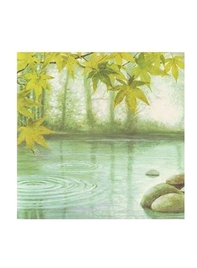 Decorative Wall Poster Green/Blue 15x15cm Posters & Prints