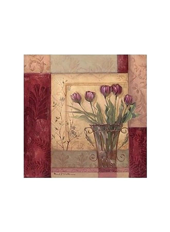 Decorative Wall Poster Beige/Red/Brown 15x15cm Posters & Prints