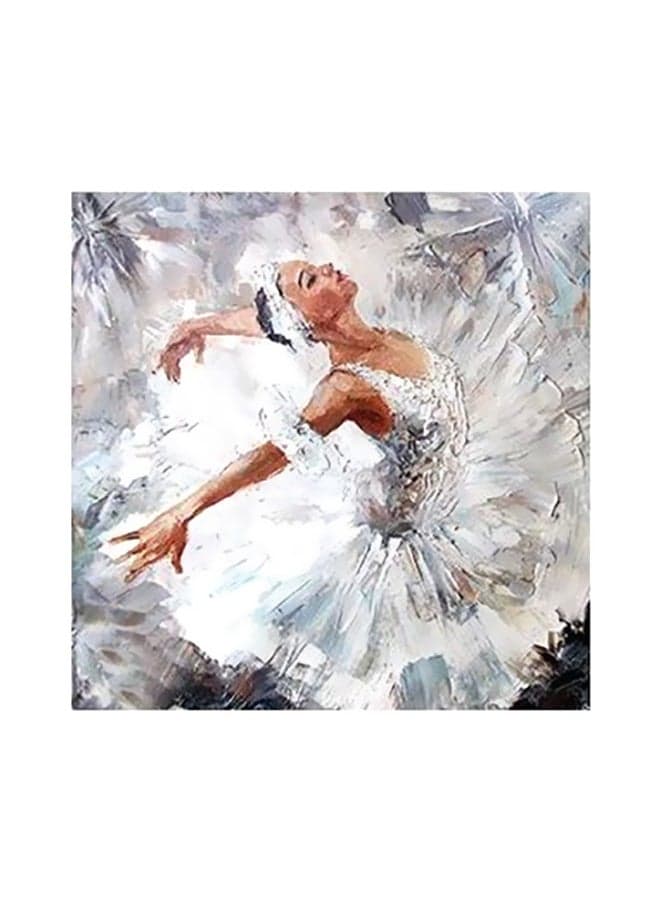 Decorative Wall Poster White/Brown/Blue 15x15cm Posters & Prints