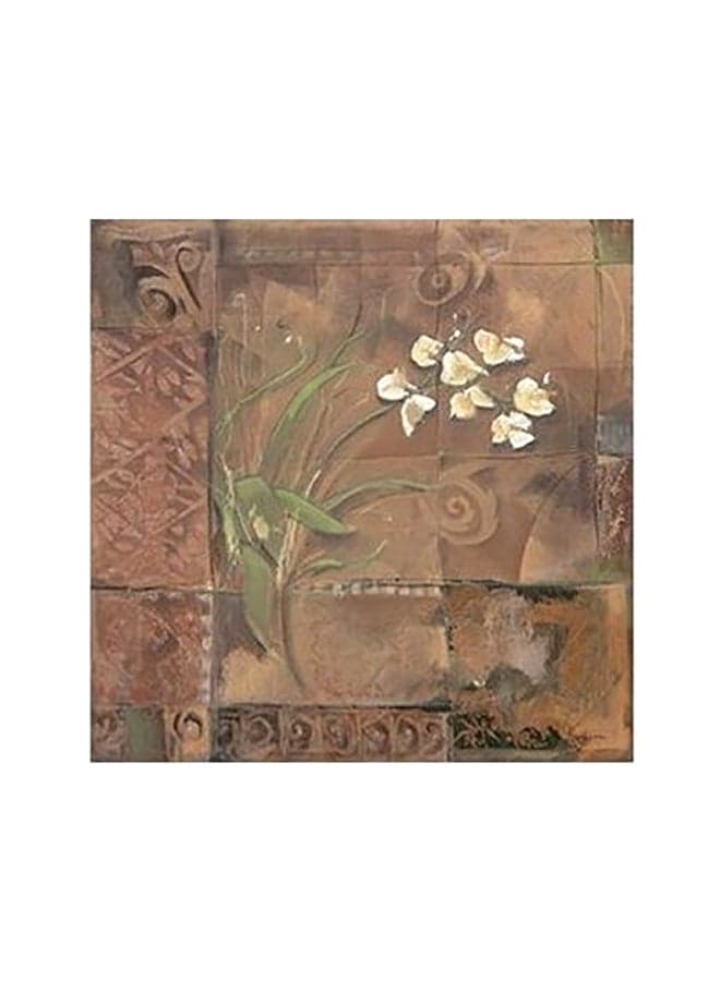 Decorative Wall Poster Brown/Green/White 15x15cm Posters & Prints