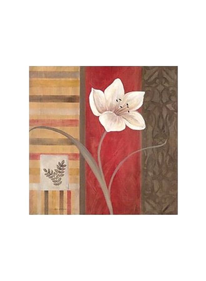 Decorative Wall Poster Red/Brown/White 15x15cm Posters & Prints