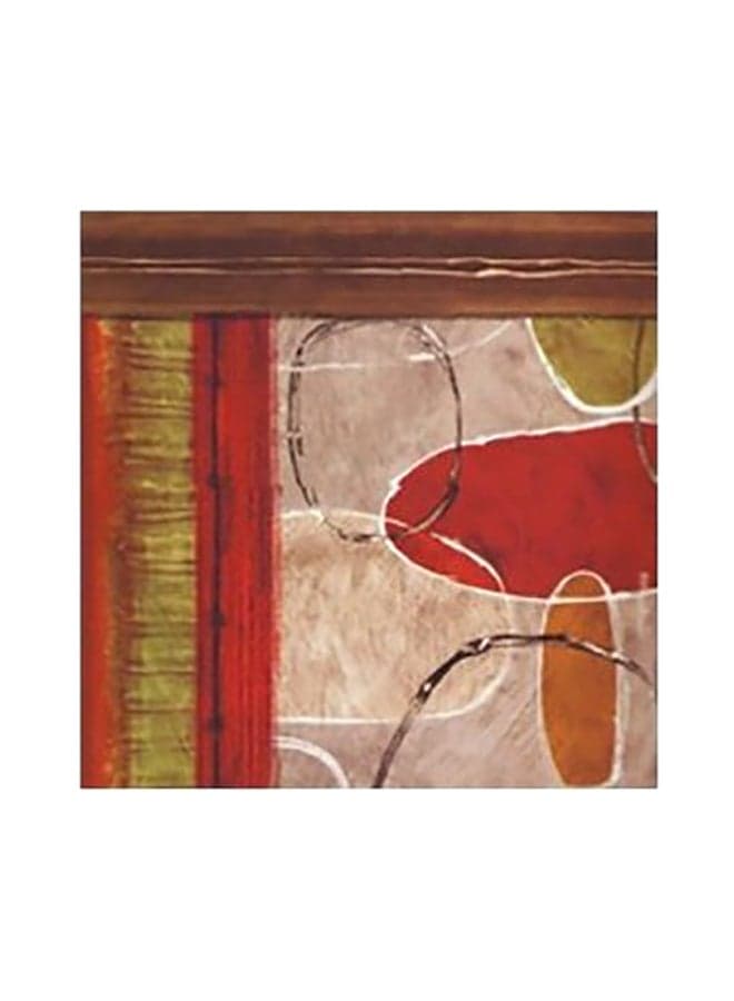 Abstract Patterned Decorative Wall Art Red/Beige/Brown 15x15cm Other Wall Art