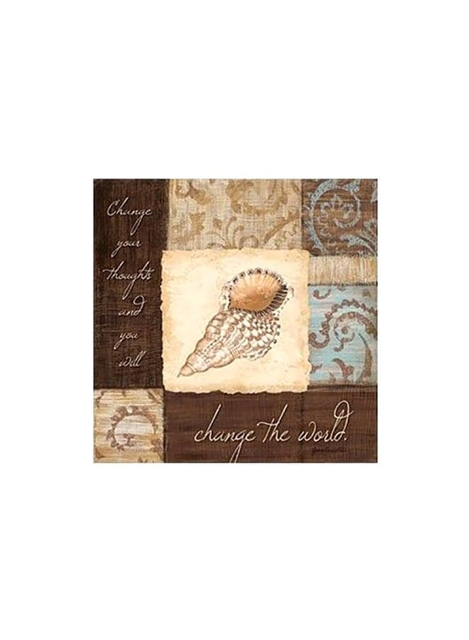 Decorative Wall Art Brown/Beige 15x15cm Other Wall Art