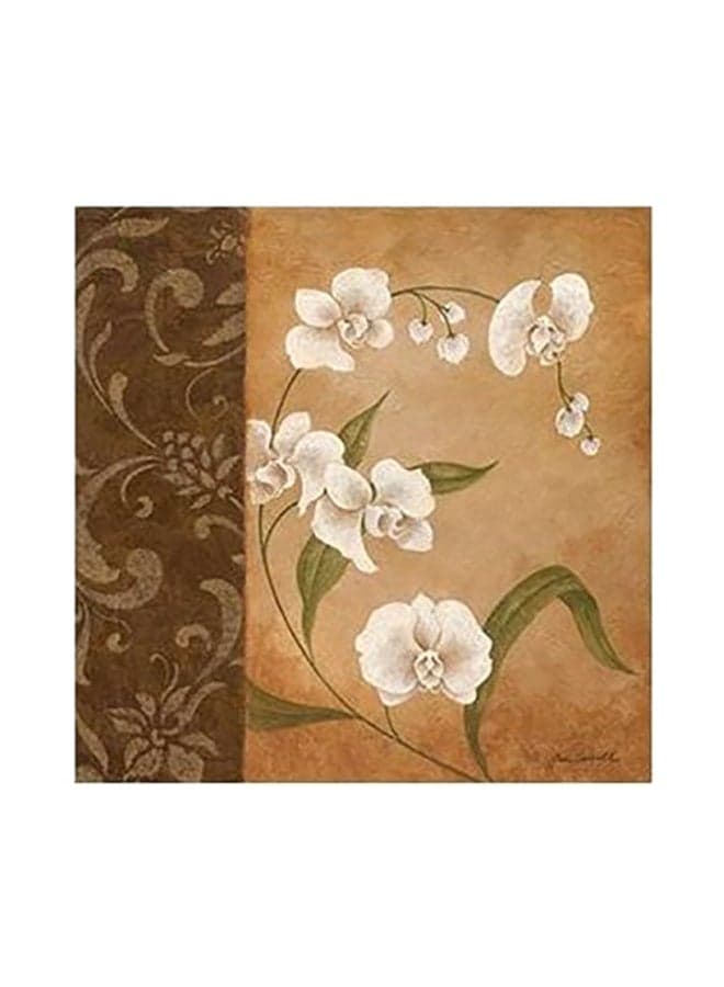 Floral Printed Decorative Wall Art Beige/Brown/Green 15x15cm Other Wall Art