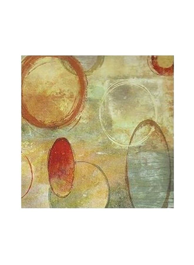 Abstract Patterned Decorative Wall Art Green/Red/Beige 15x15cm Other Wall Art